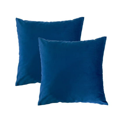 Velvet Throw Pillow Covers - Blue