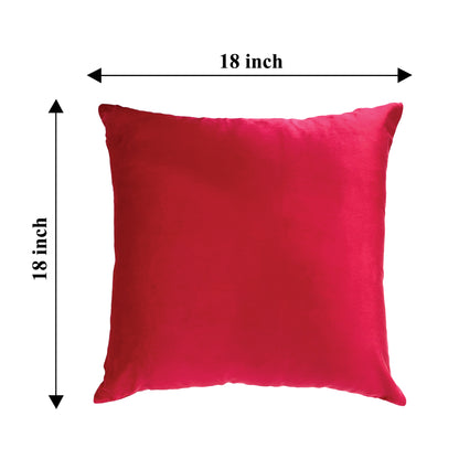 Velvet Throw Pillow Covers - Red