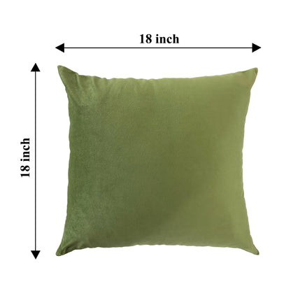 Velvet Throw Pillow Covers - Green