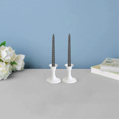 Mini Candle Holder Set of 2 - White