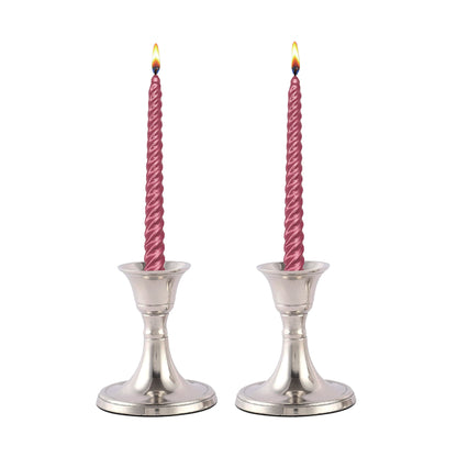 Mini Candle Holder Set of 2 - Silver