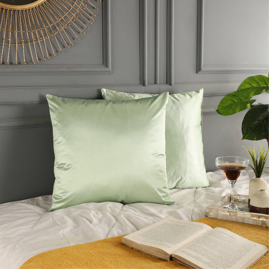 Polyester Throw Pillow Covers - Light Green