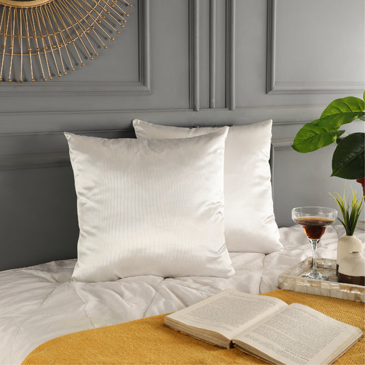 Polyester Throw Pillow Covers - Ivory