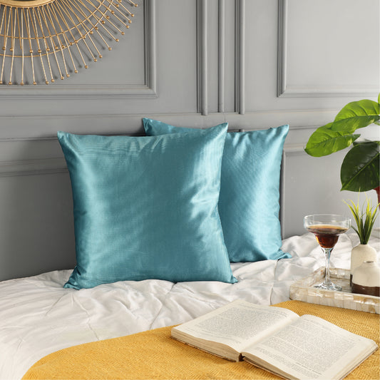 Polyester Throw Pillow Covers - Ocean Blue