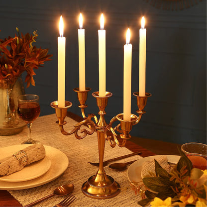 5 Arm Candelabra Candle Holder - Gold