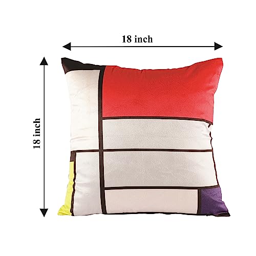 Rely+ Piet Mondrian 18x18 Throw Pillow Covers Set of 2