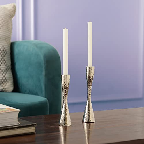 Best Quality Taper Silver Candle Holders - Set of 2