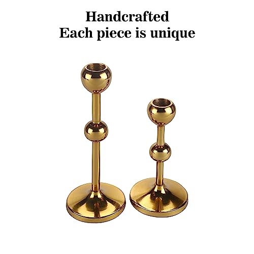 Best Quality Unique Gold Candle Holders in USA - Set of 2