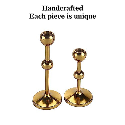 Best Quality Unique Gold Candle Holders in USA - Set of 2