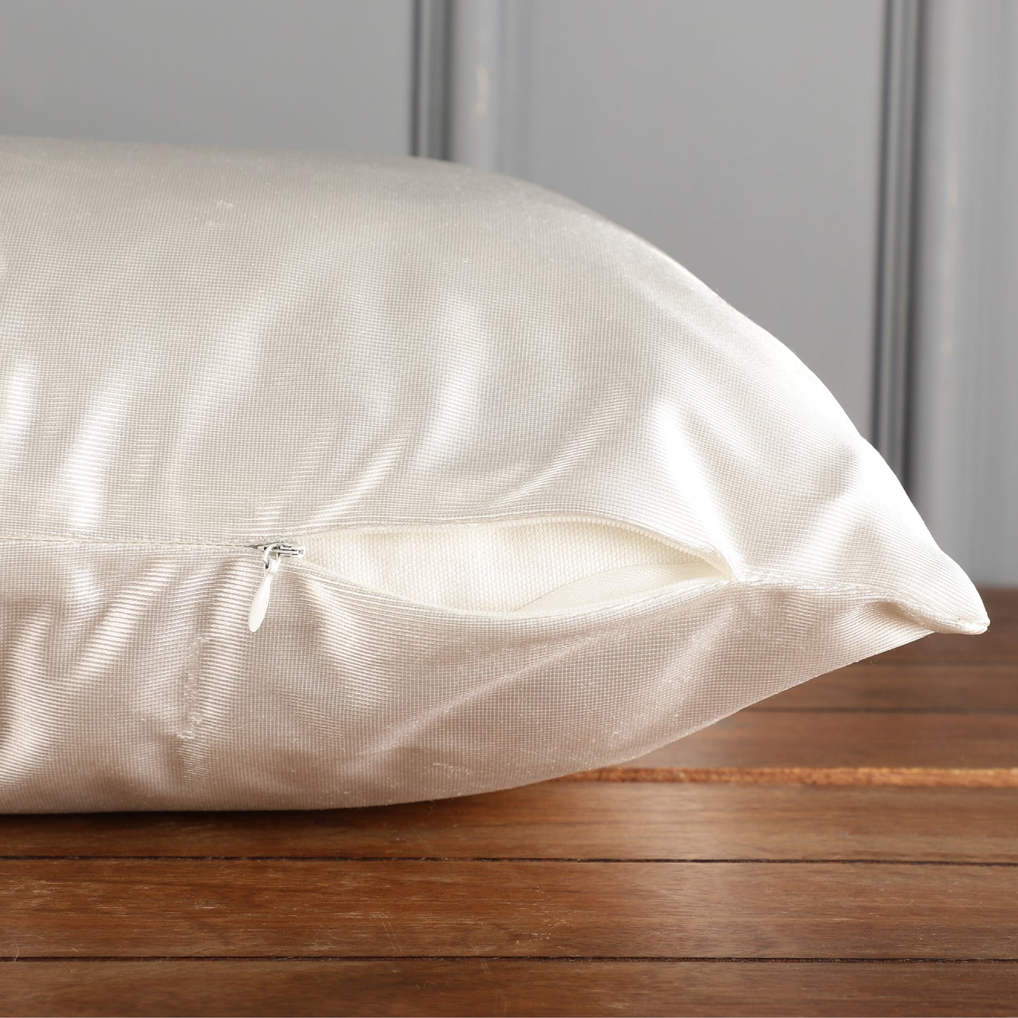 Polyester Throw Pillow Covers - Ivory