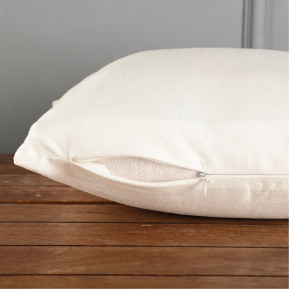 Cotton Throw Pillow Covers - White