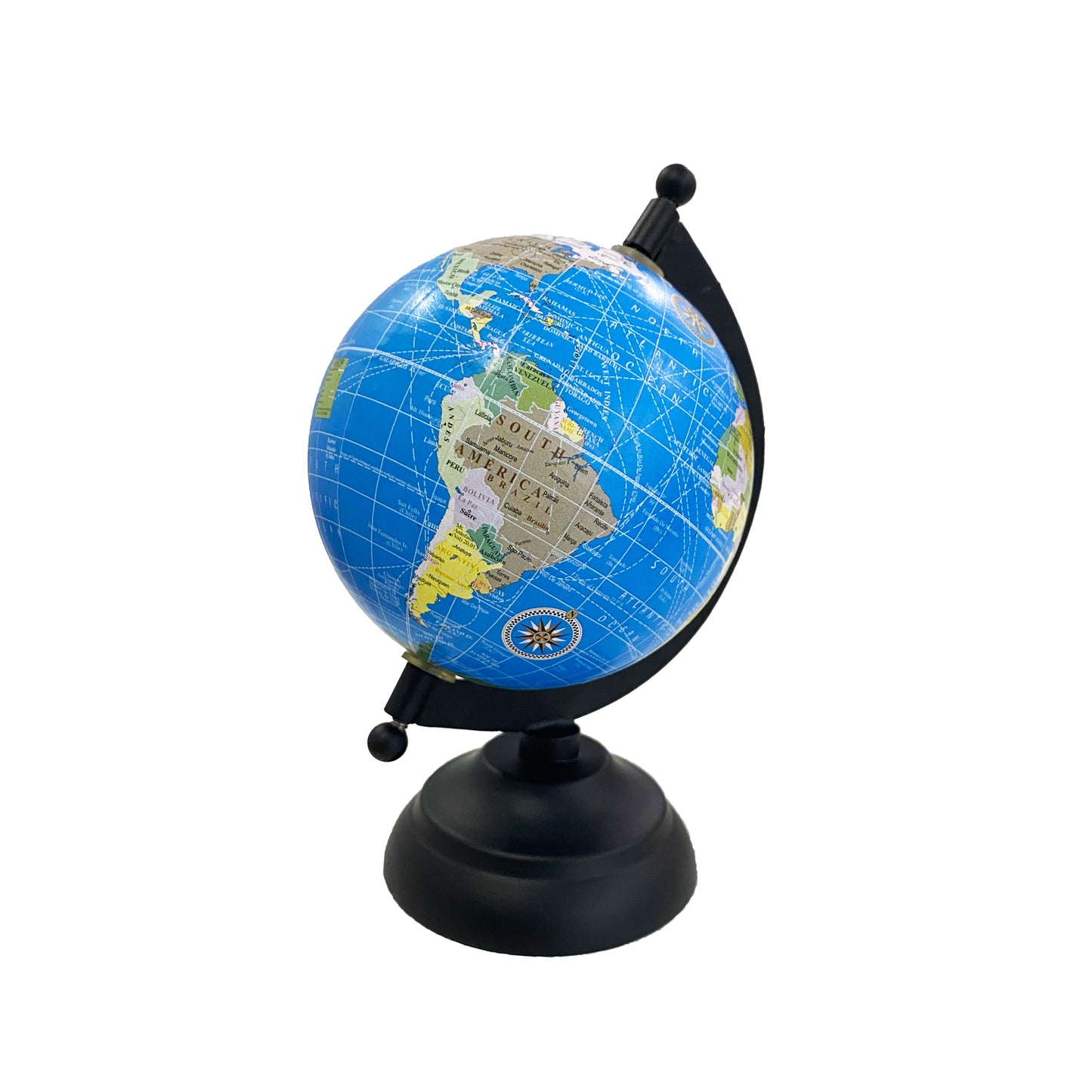 4" World Globe - Blue