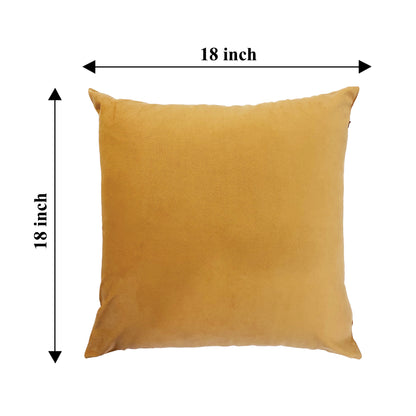 Velvet Throw Pillow Covers - Yellow