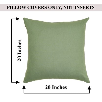 Decorative Zippered Cotton Pillow Covers for Couch and Sofa