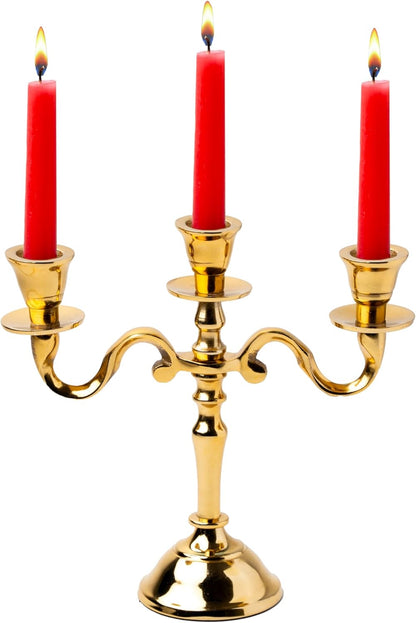 Discover Top Quality 3 Arm Mini GoldCandelabra Candle Holder Unique Piece