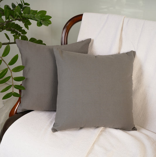 Best Quality Cotton Throw Pillow Covers Gray Charcoal - for Couch, Sofa, Farmhouse & Living room