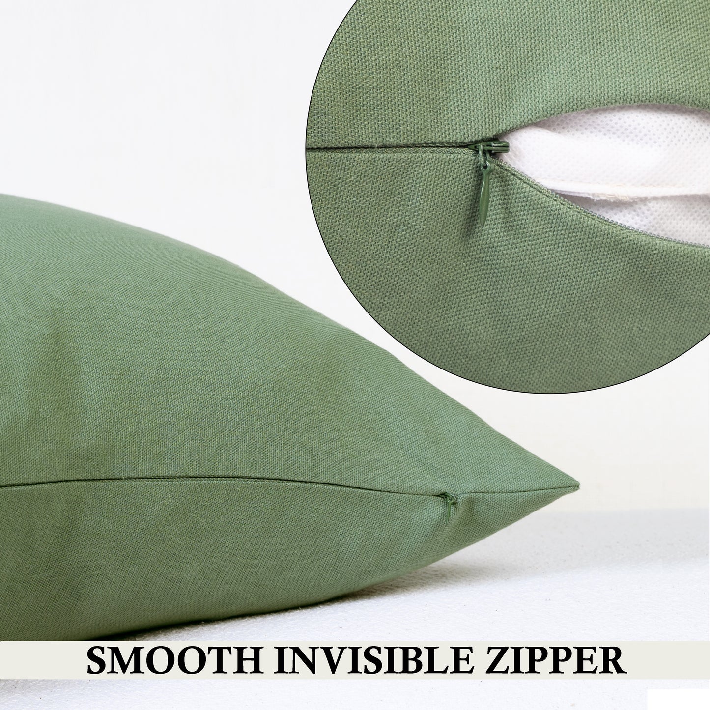 best quality sage green cotton throw pillow covers in usa canada