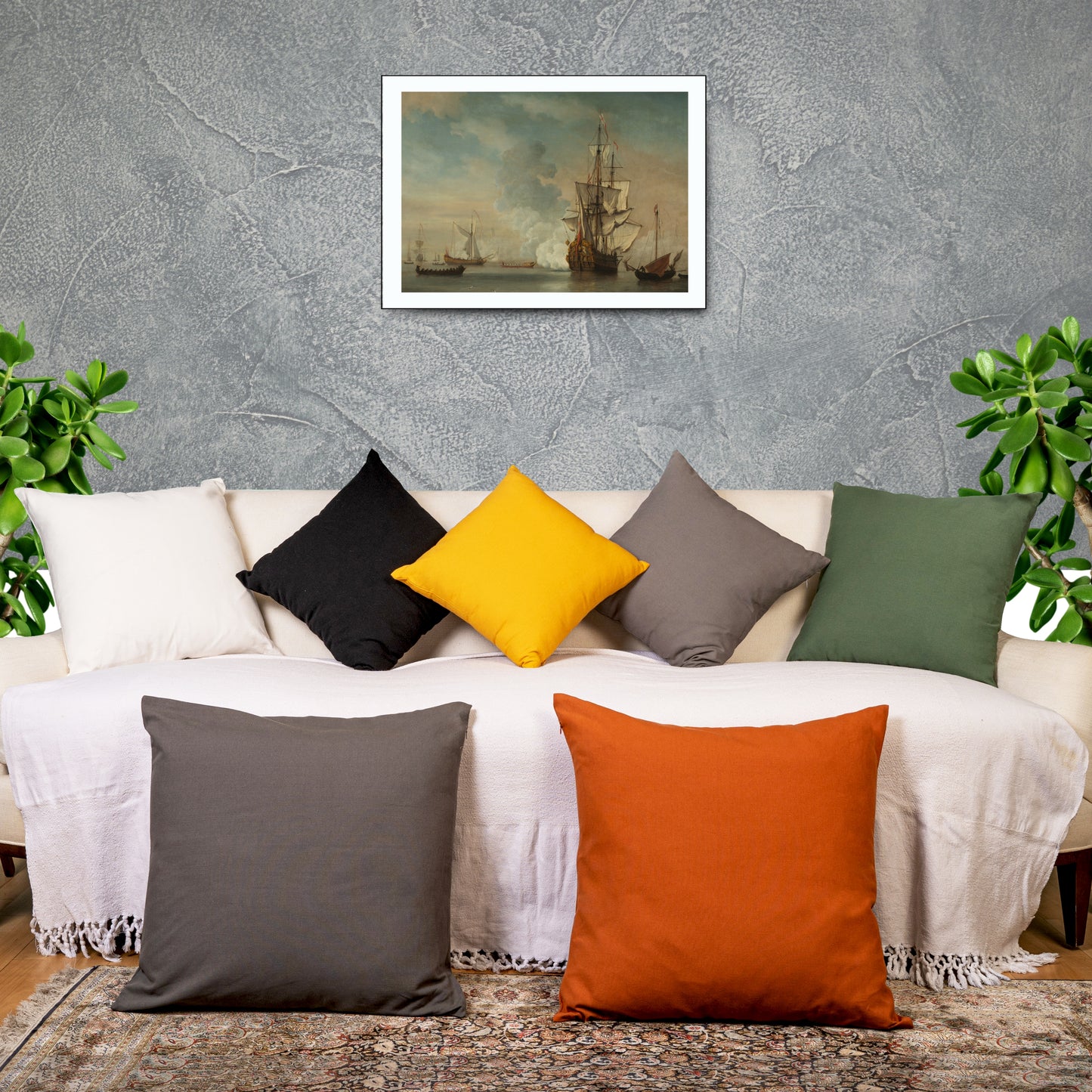 Light Grey Cotton Throw Pillow Cover for your Lovely Home Decor.