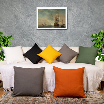 Best Quality Cotton Throw Pillow Covers Gray Charcoal - for Couch, Sofa, Farmhouse & Living room