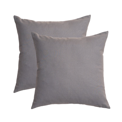 High Quality Rely+ Gray Cotton Throw Pillow Covers - Decorative Pillow Covers for Couch and Sofa