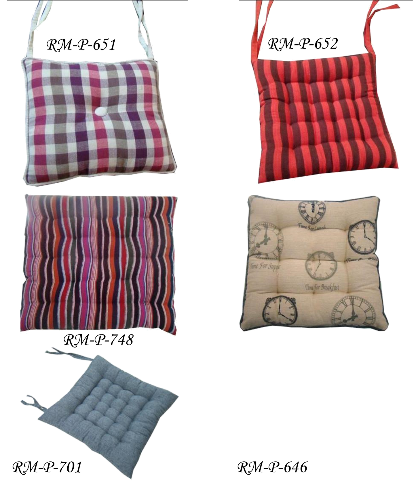 Comfortable Chair Cushions for Dining Room, Kitchen, and Patio Chairs by Rely+