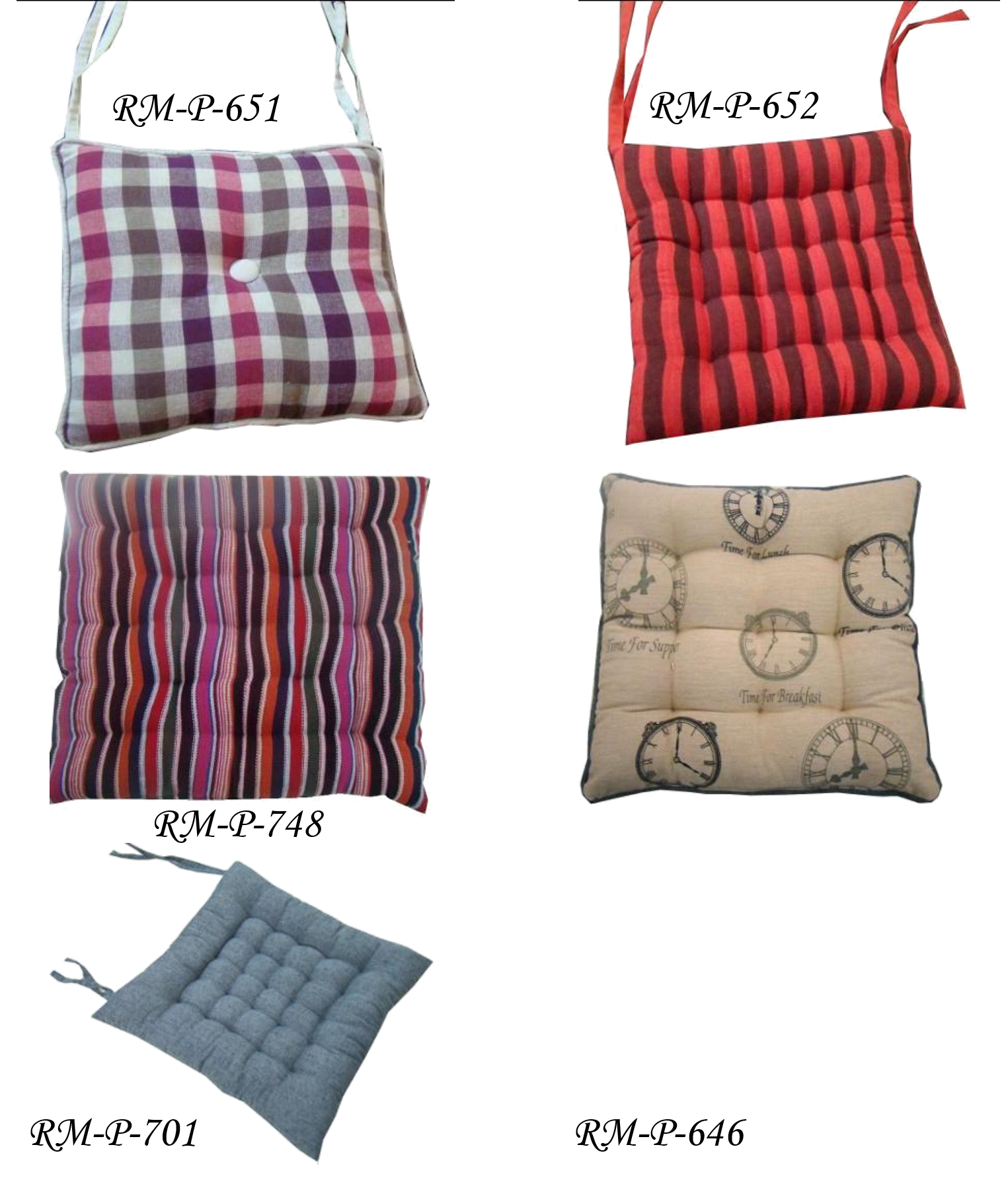 Comfortable Chair Cushions for Dining Room, Kitchen, and Patio Chairs by Rely+