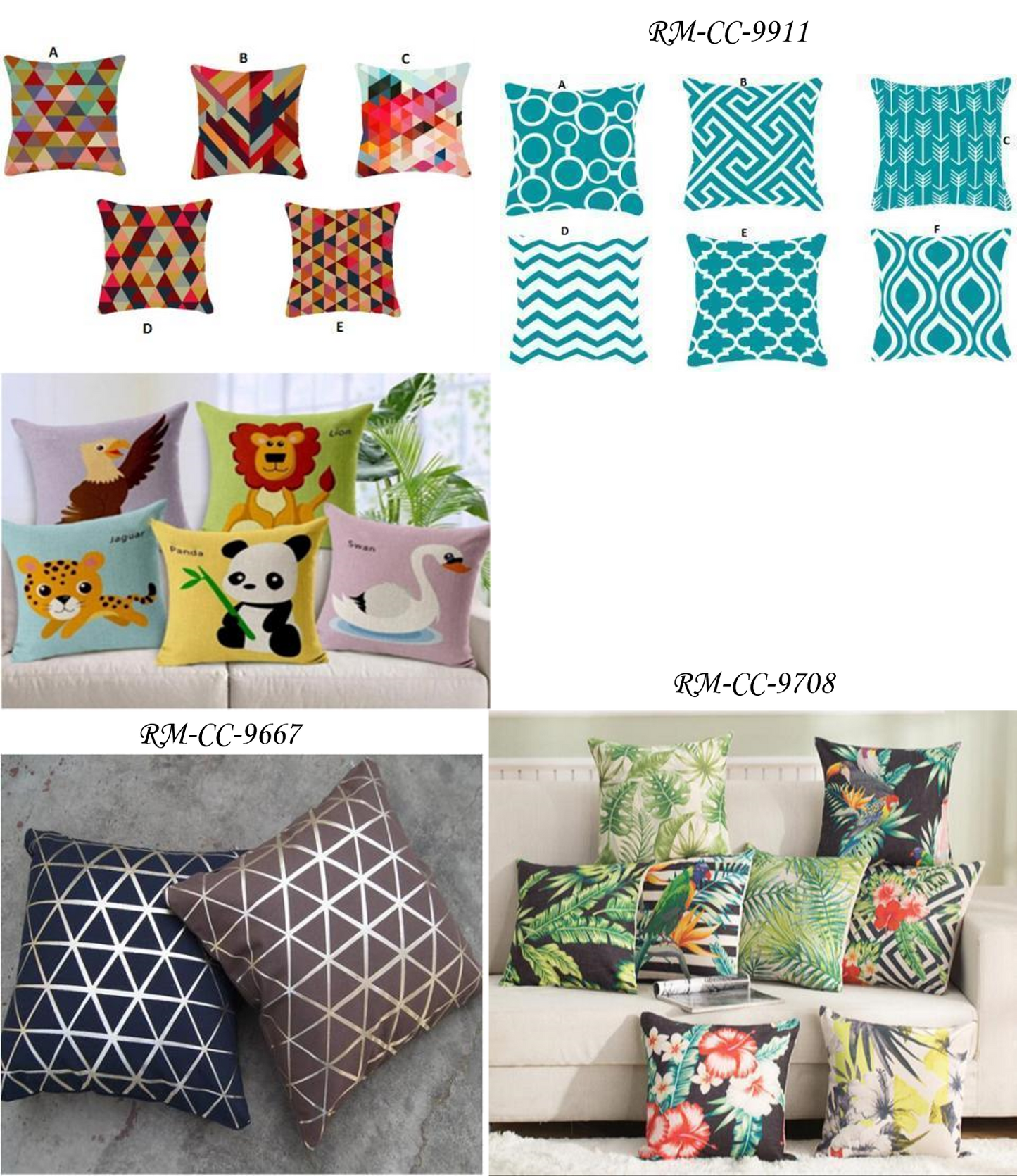 High Quality Uniquely Designed Cotton/Polyester Pillow Covers | Free Shipping