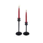 black candle holders set of 2