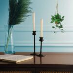 black candle holders set of 2