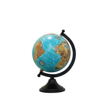 single blue world globe