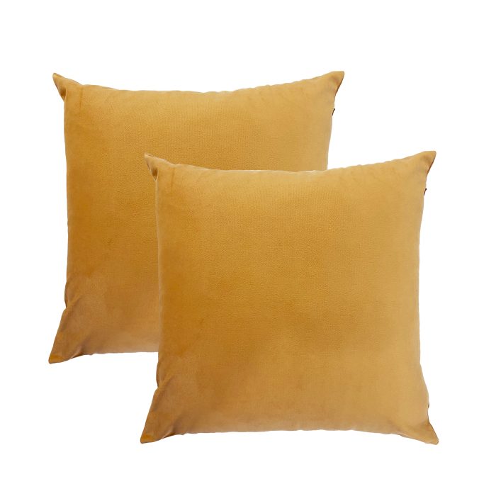 gold velvet pillow covers