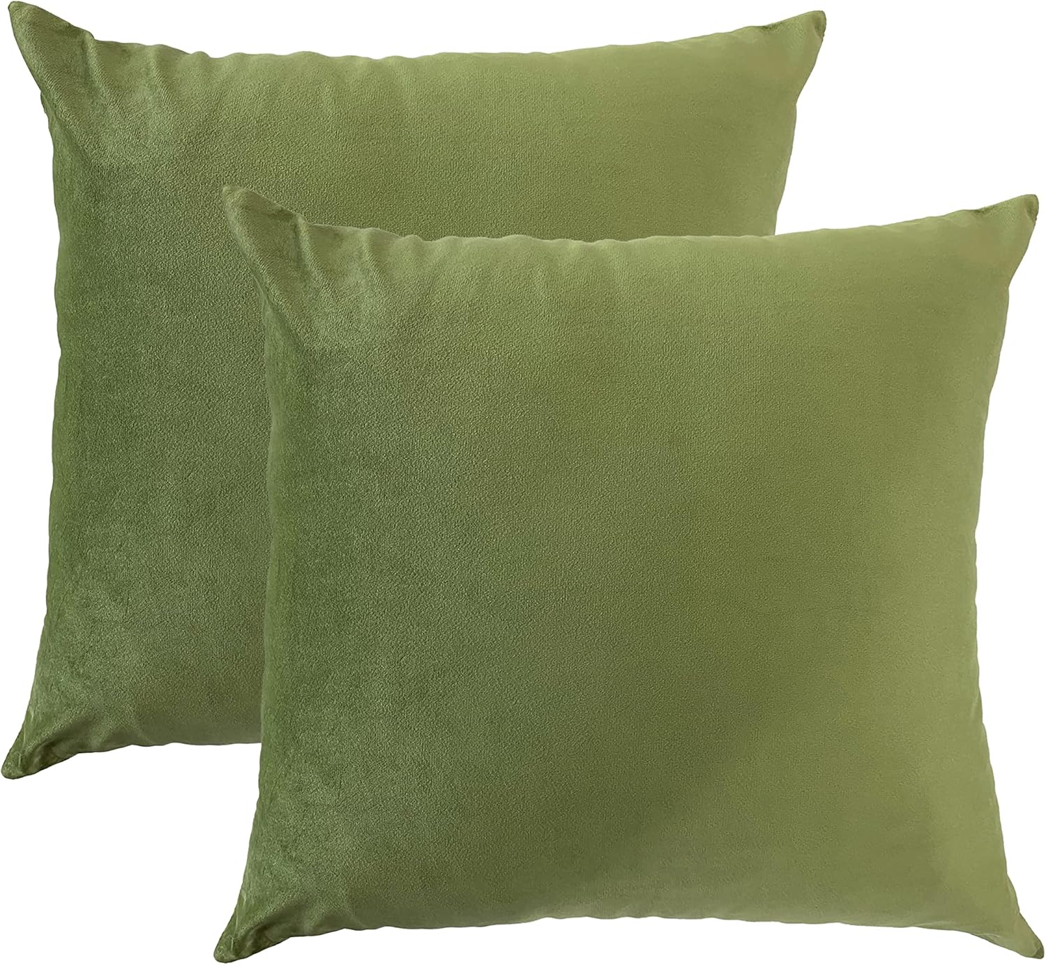 green pillow cover set of 2