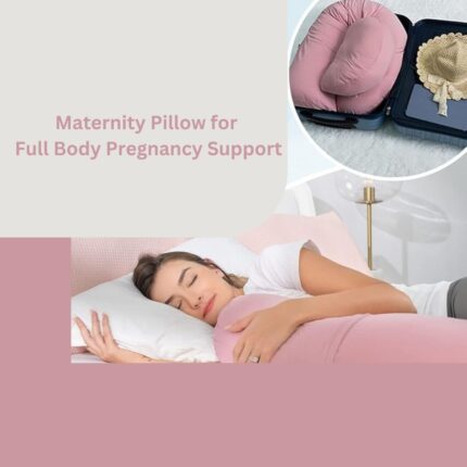 F Shape Pink Maternity Pillow – Adjustable & Portable by Rely+ Experience full-body comfort with the Rely+ Air Pink Maternity Pillow. Adjustable, portable, and versatile, it’s perfect for pregnancy, sleep, and relaxation.