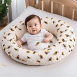 grey breast feeding pillow