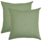 sage green cotton throw pillow covers for home decor