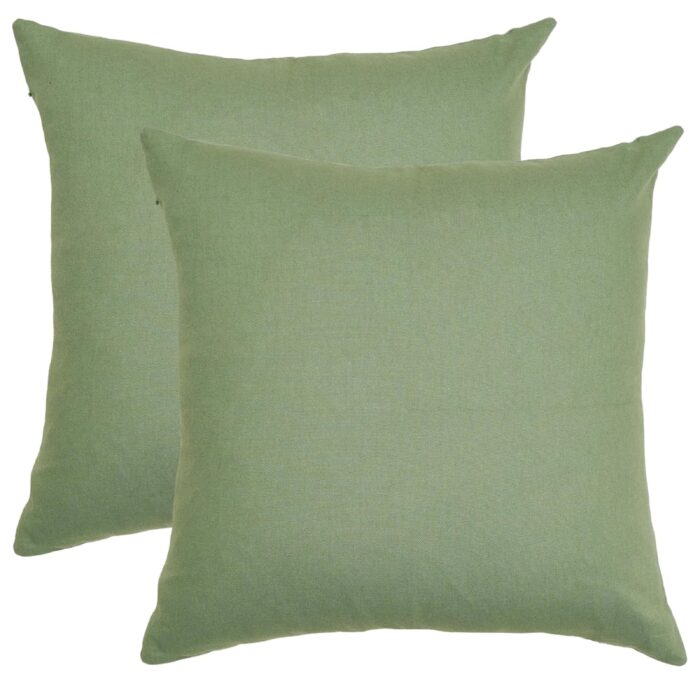 sage green cotton throw pillow covers for home decor